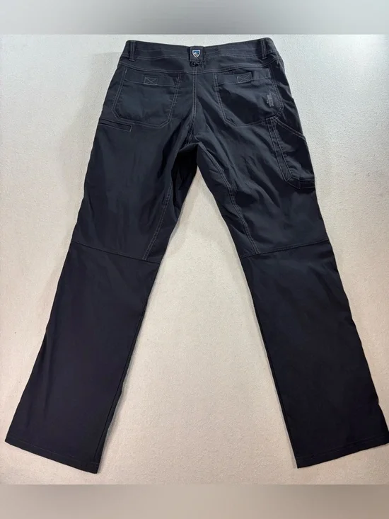 Kuhl Gray Hiking Pants Mens 34x32 Outdoor Trail Cargo Lightweight Nylon - Picture 3 of 8